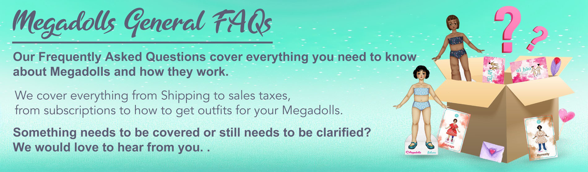 General FAQ Banner paperdolls