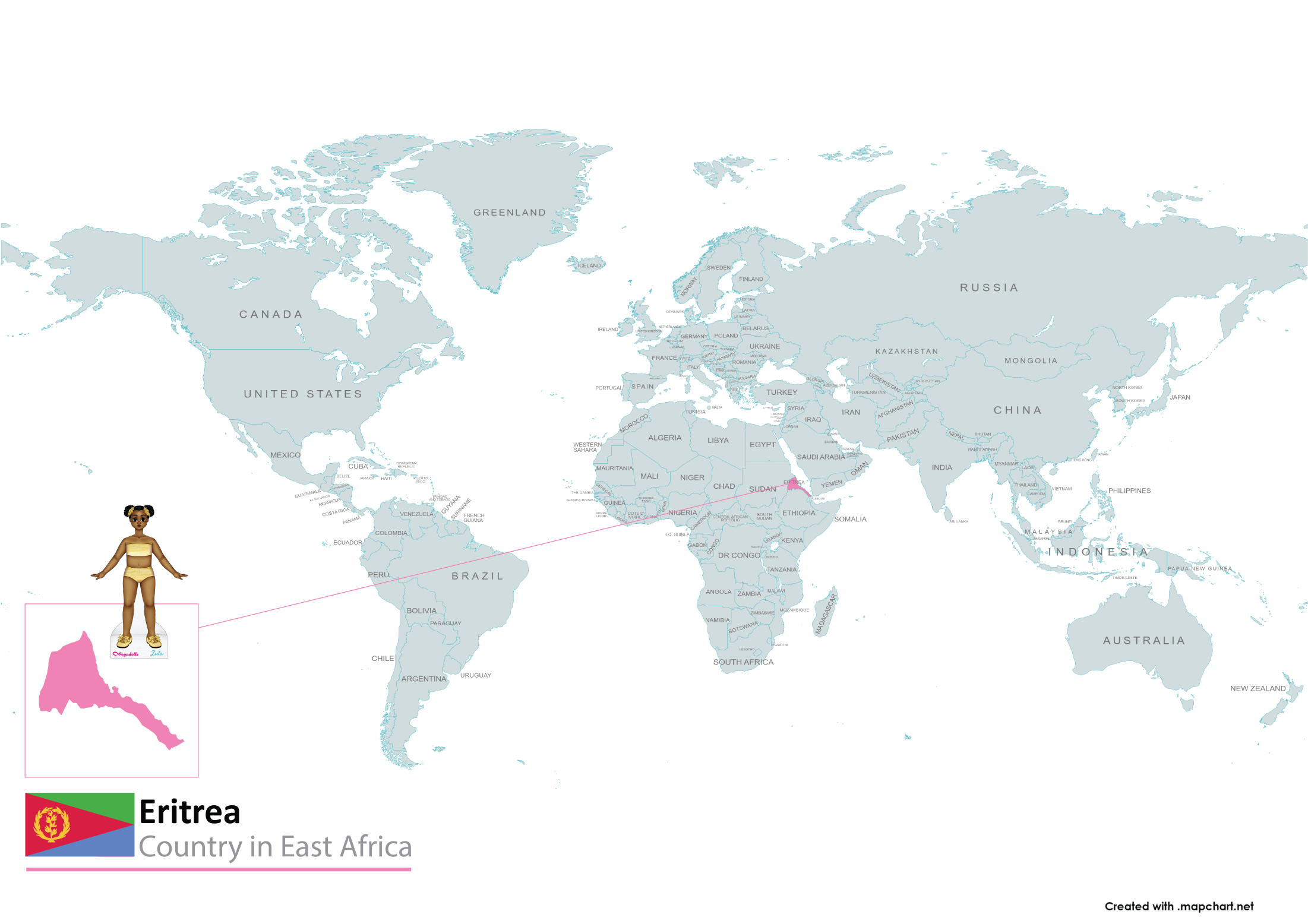 Eritrea map