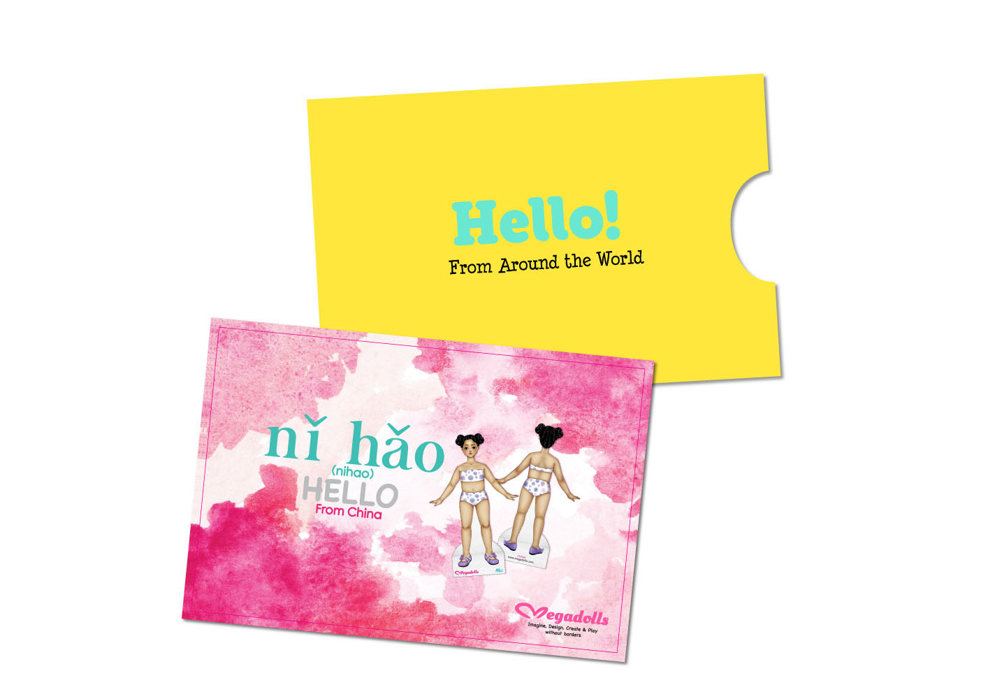 Hello from China paper dolls
