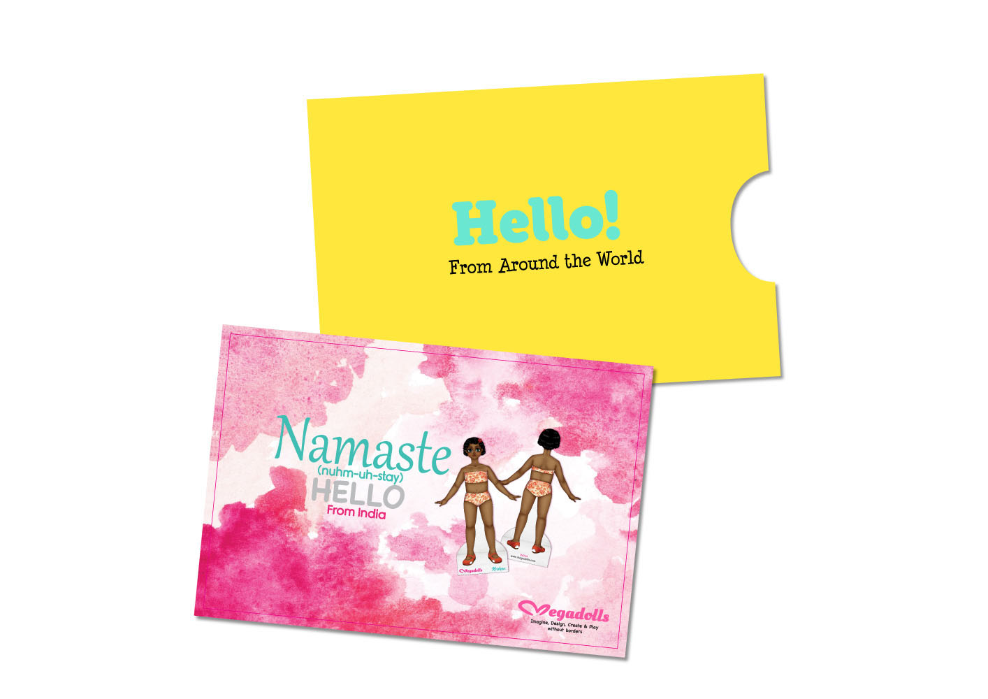 Hello from India paper dolls