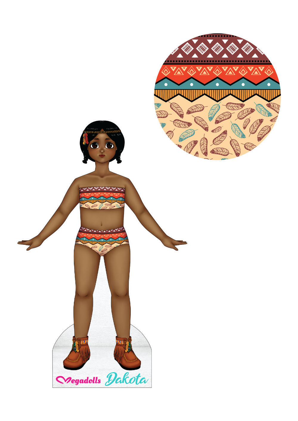 Dakota Dolls from Around the World paper dolls