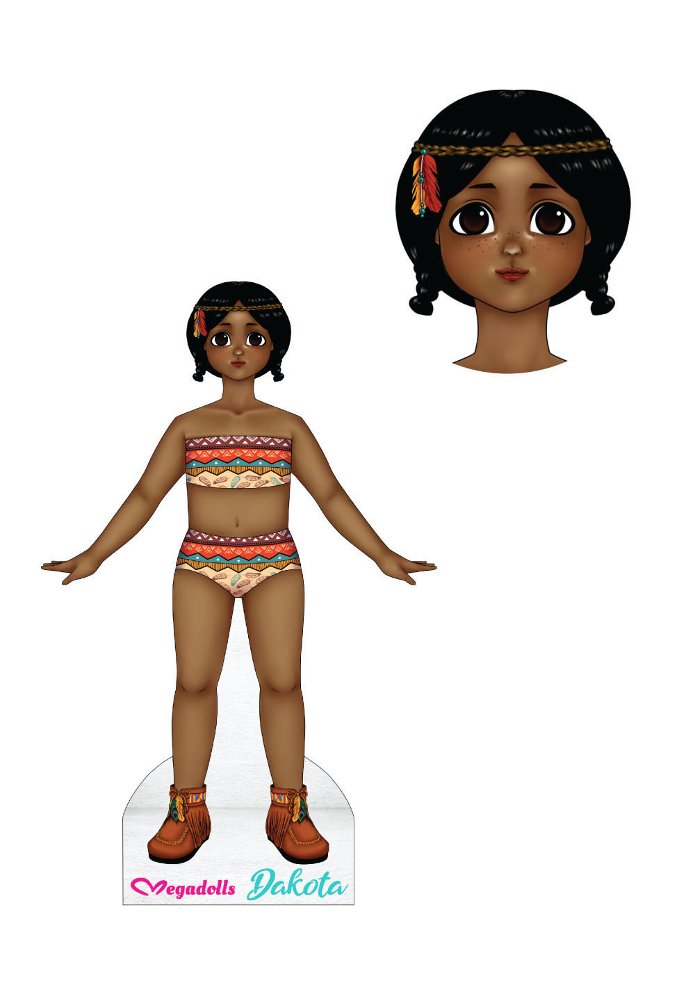Dakota Dolls from Around the World paper dolls