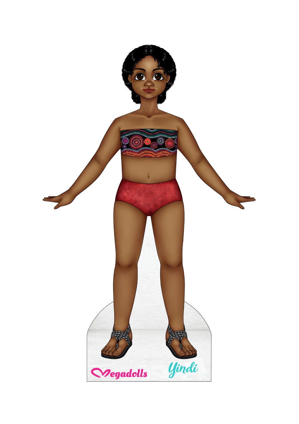 Yindi Dolls from Around the World paper dolls