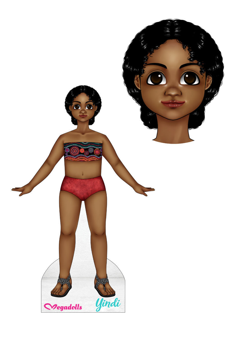 Yindi Dolls from Around the World paper dolls