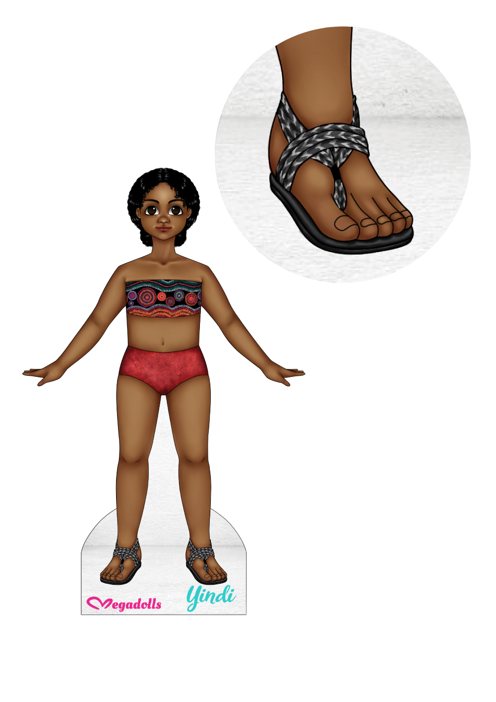 Yindi Dolls from Around the World paper dolls