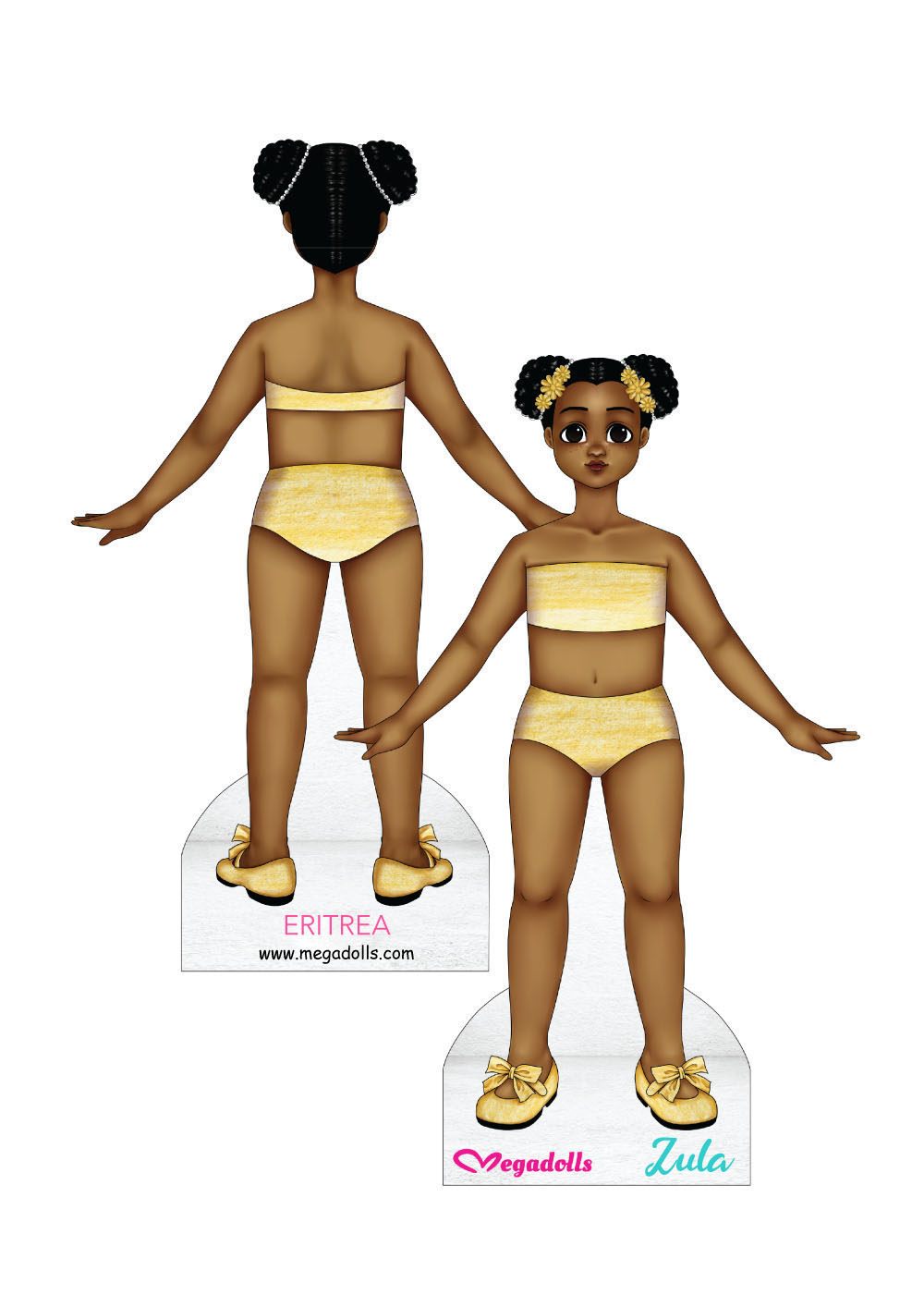 Zula Dolls From Around the World Main image paper dolls