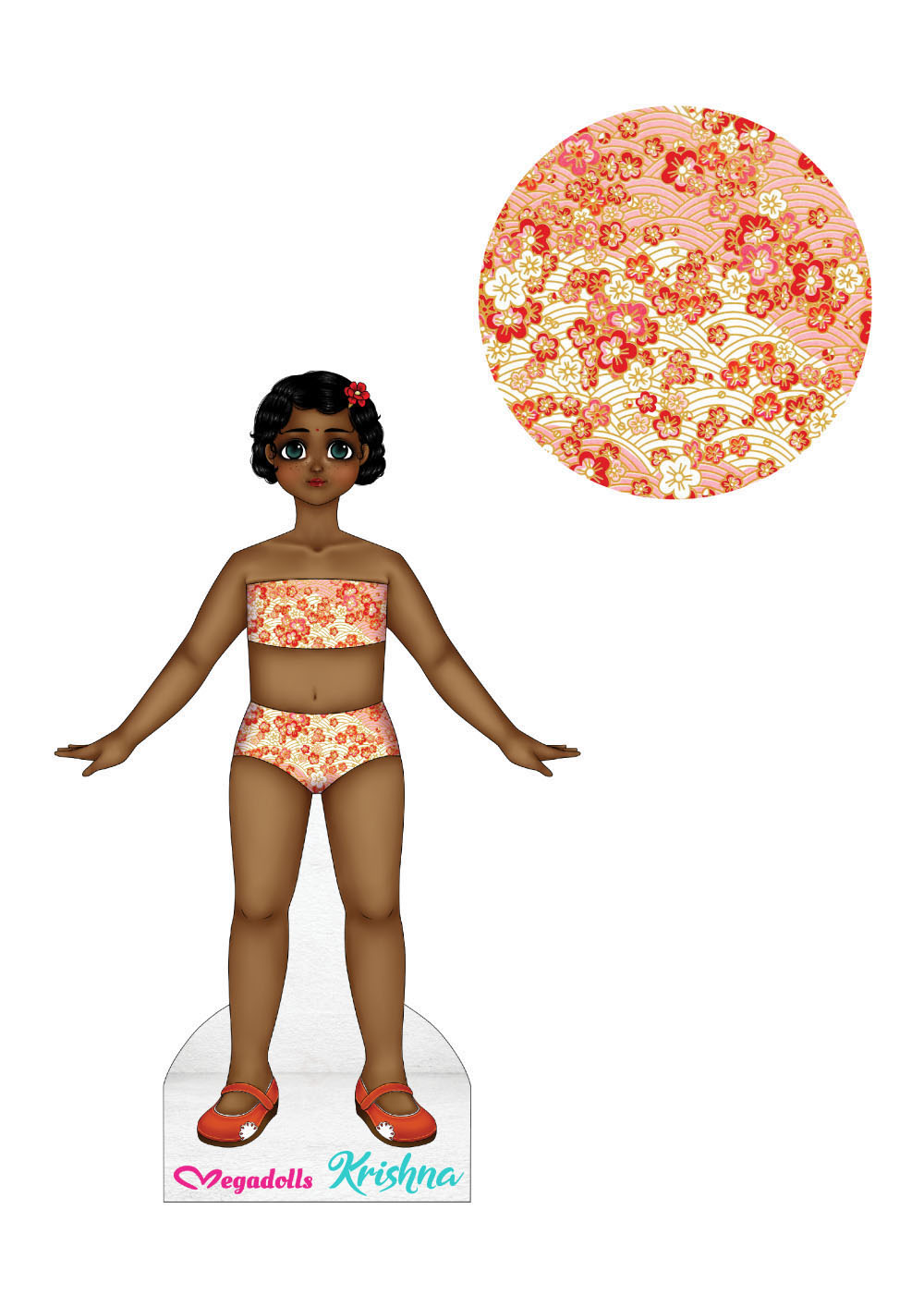 Krishna Dolls From Around the World paper dolls