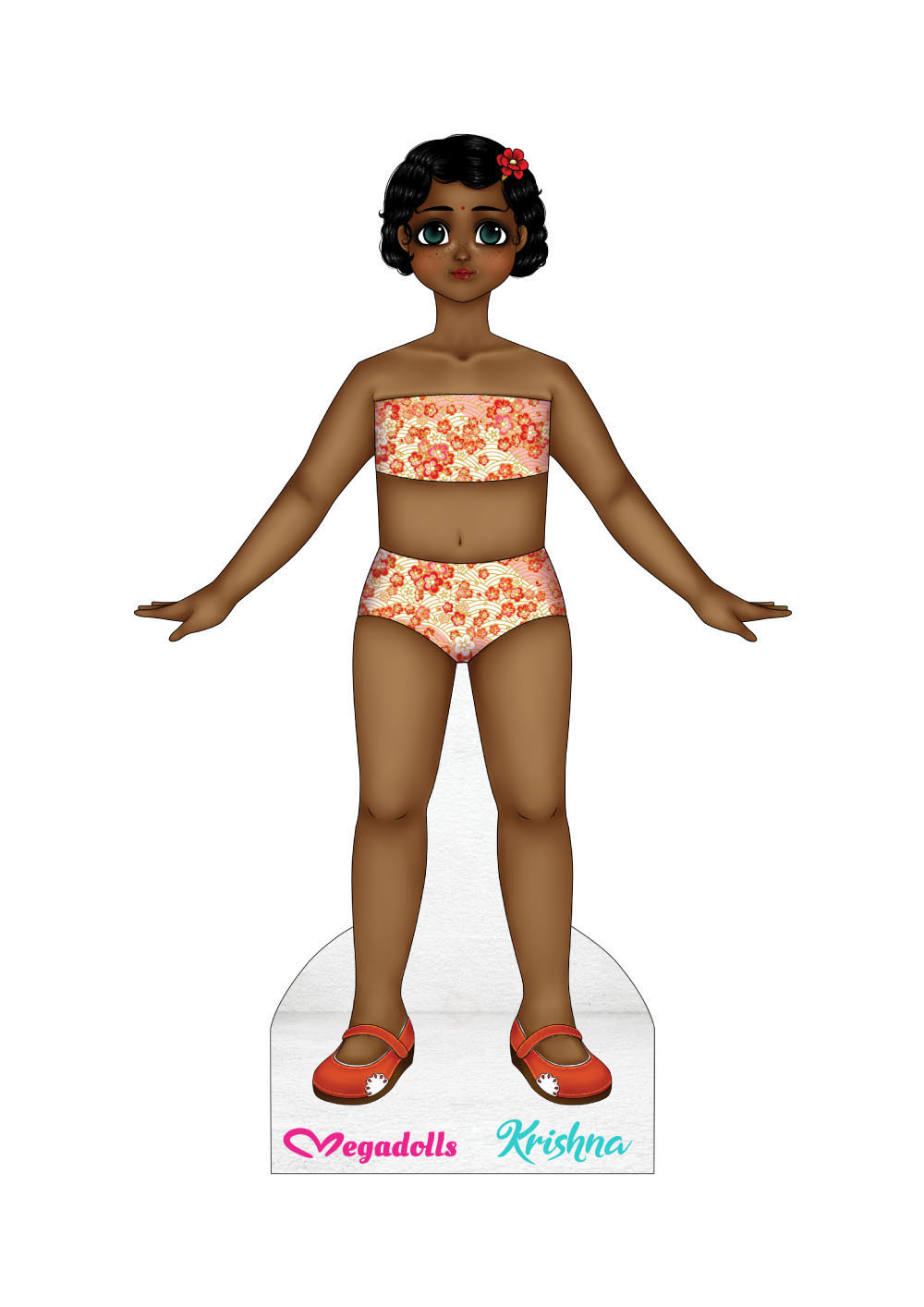 Krishna Dolls From Around the World paper dolls