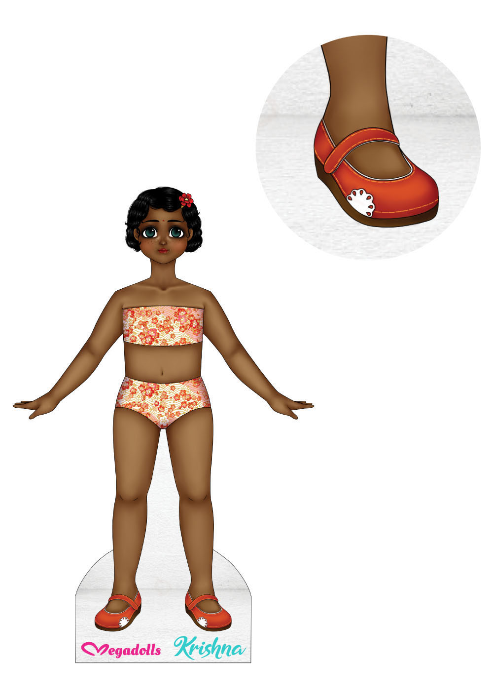 Krishna Dolls From Around the World paper dolls