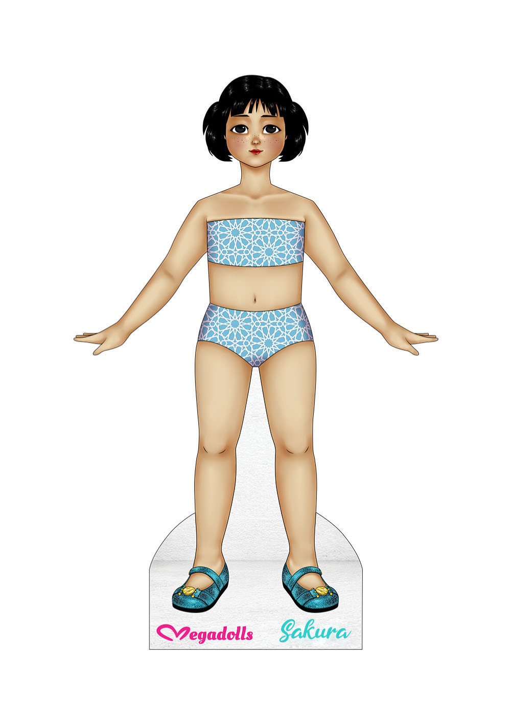 Sakura Dolls from Around the World paper dolls
