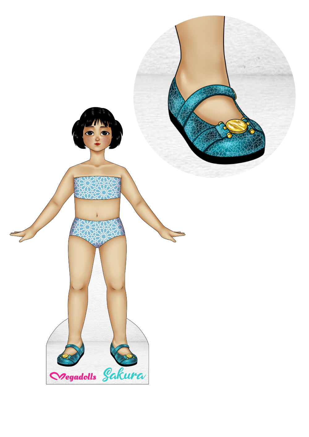 Sakura Dolls from Around the World paper dolls