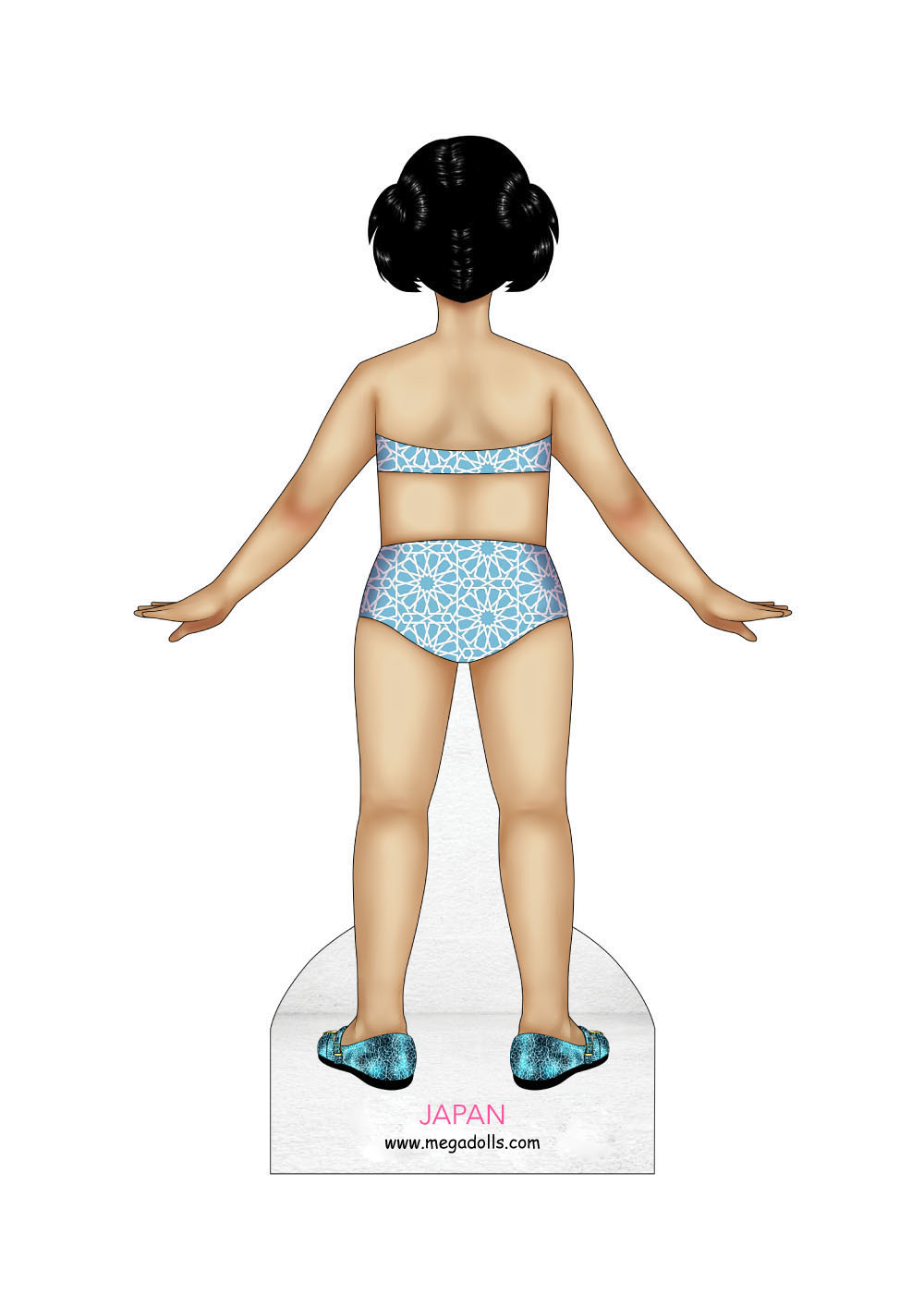 Sakura Dolls from Around the World paper dolls