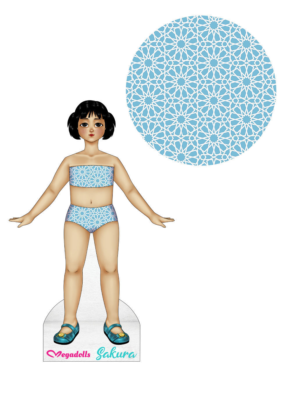 Sakura Dolls from Around the World paper dolls