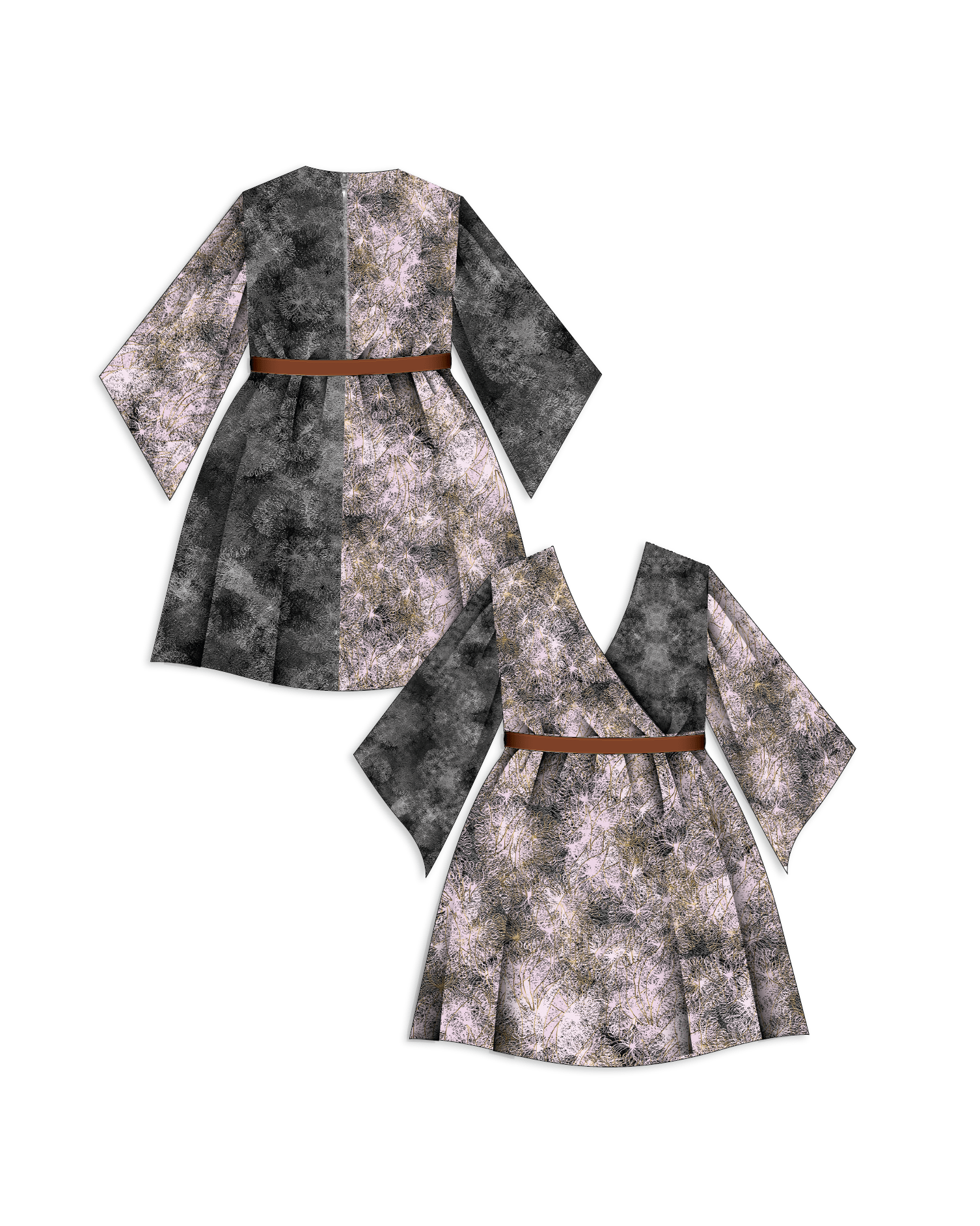 Hospitality Kimono Midi Dress