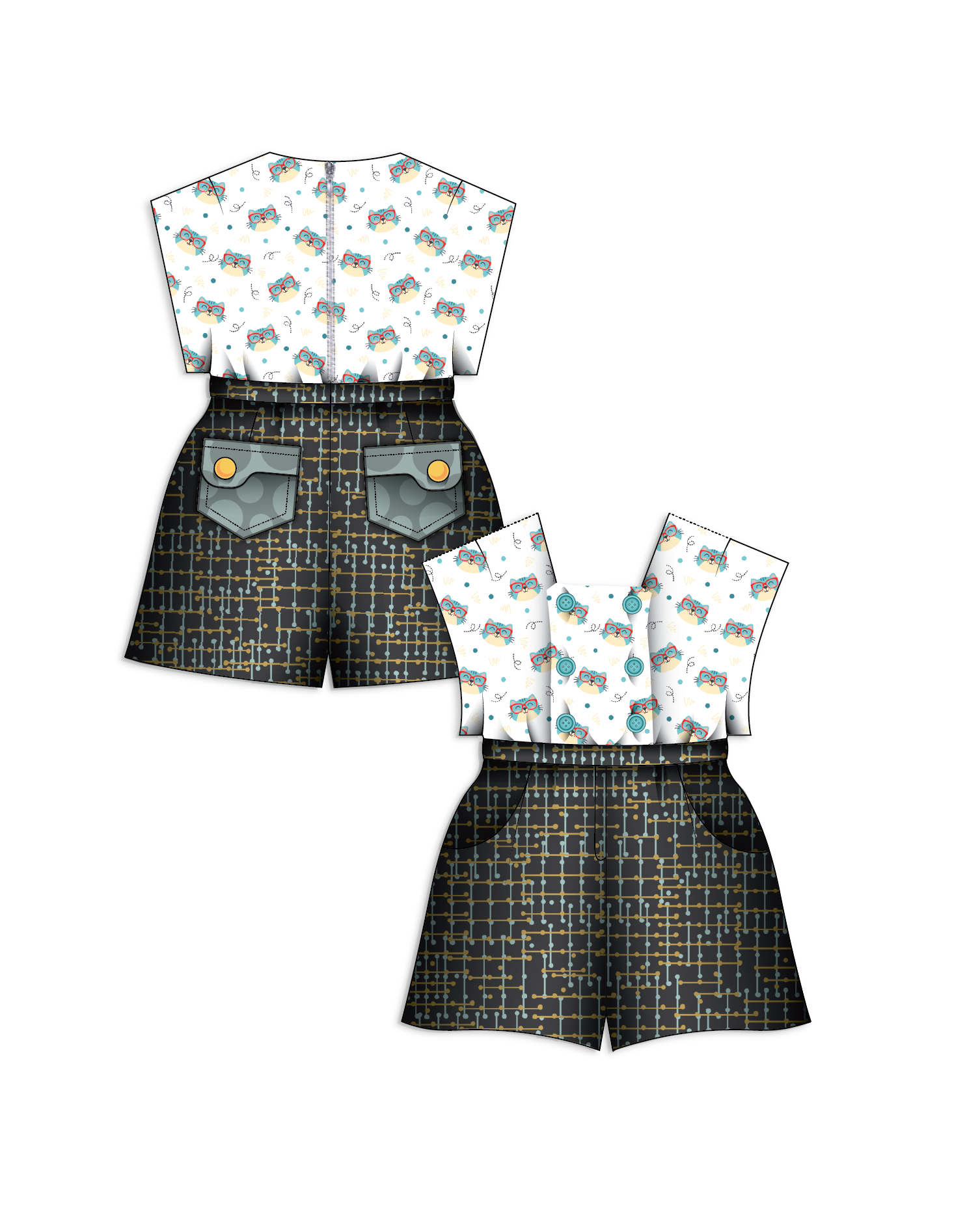 Hospitality Tweed Shorts Set