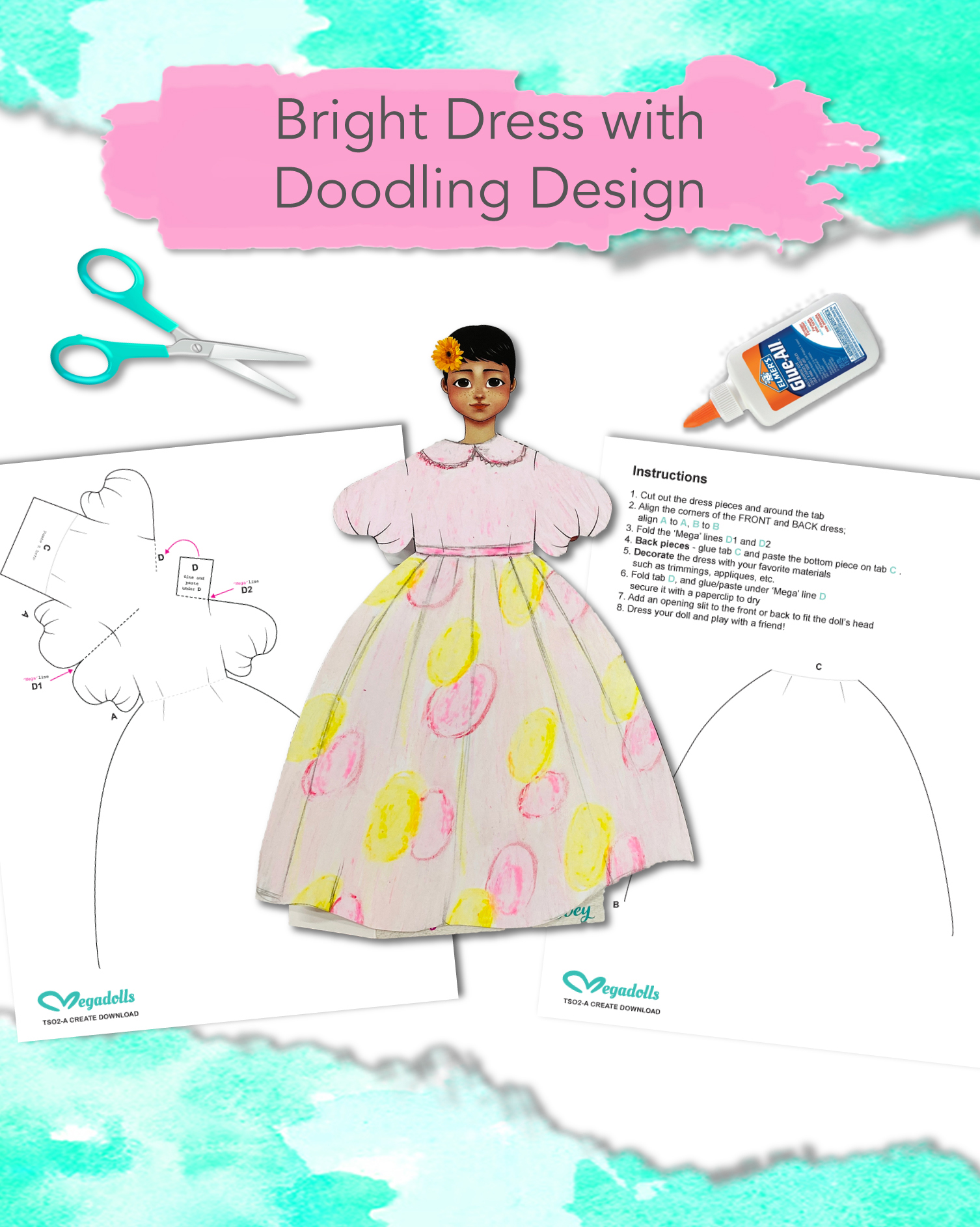 Doodling Technique Art Lesson  classroom resource