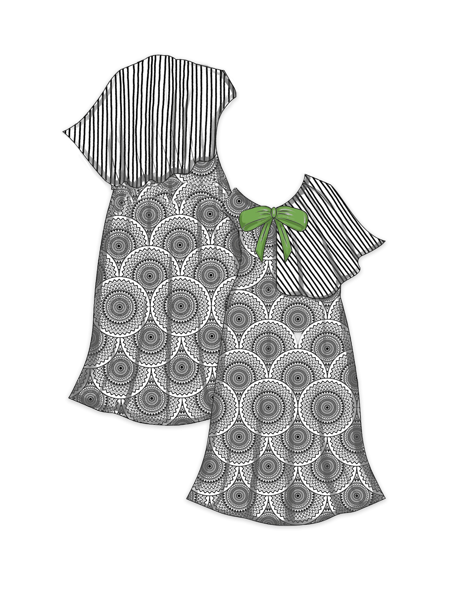 Civility Shawl Gown paper dolls