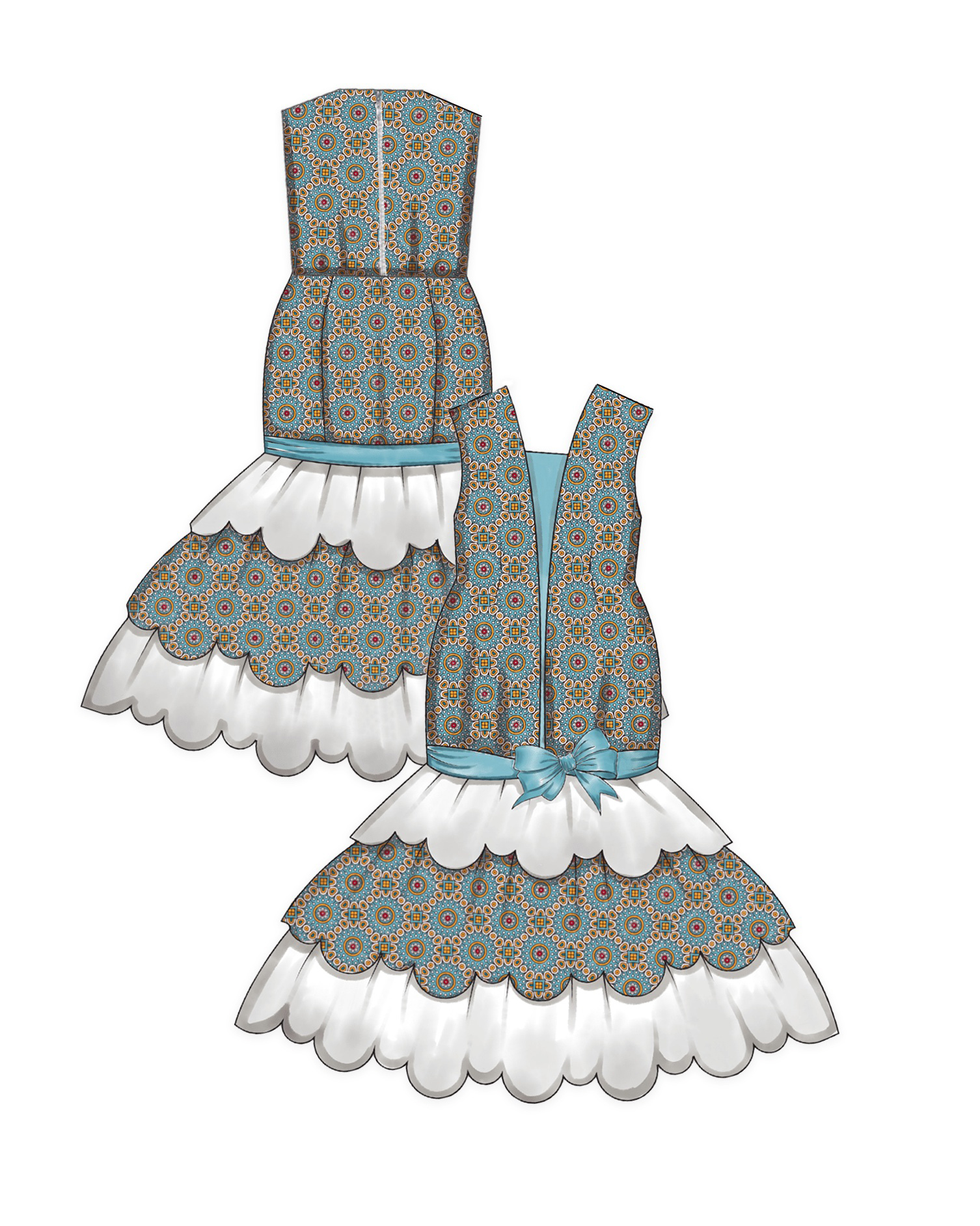 Ethical Mermaid Gown paper dolls