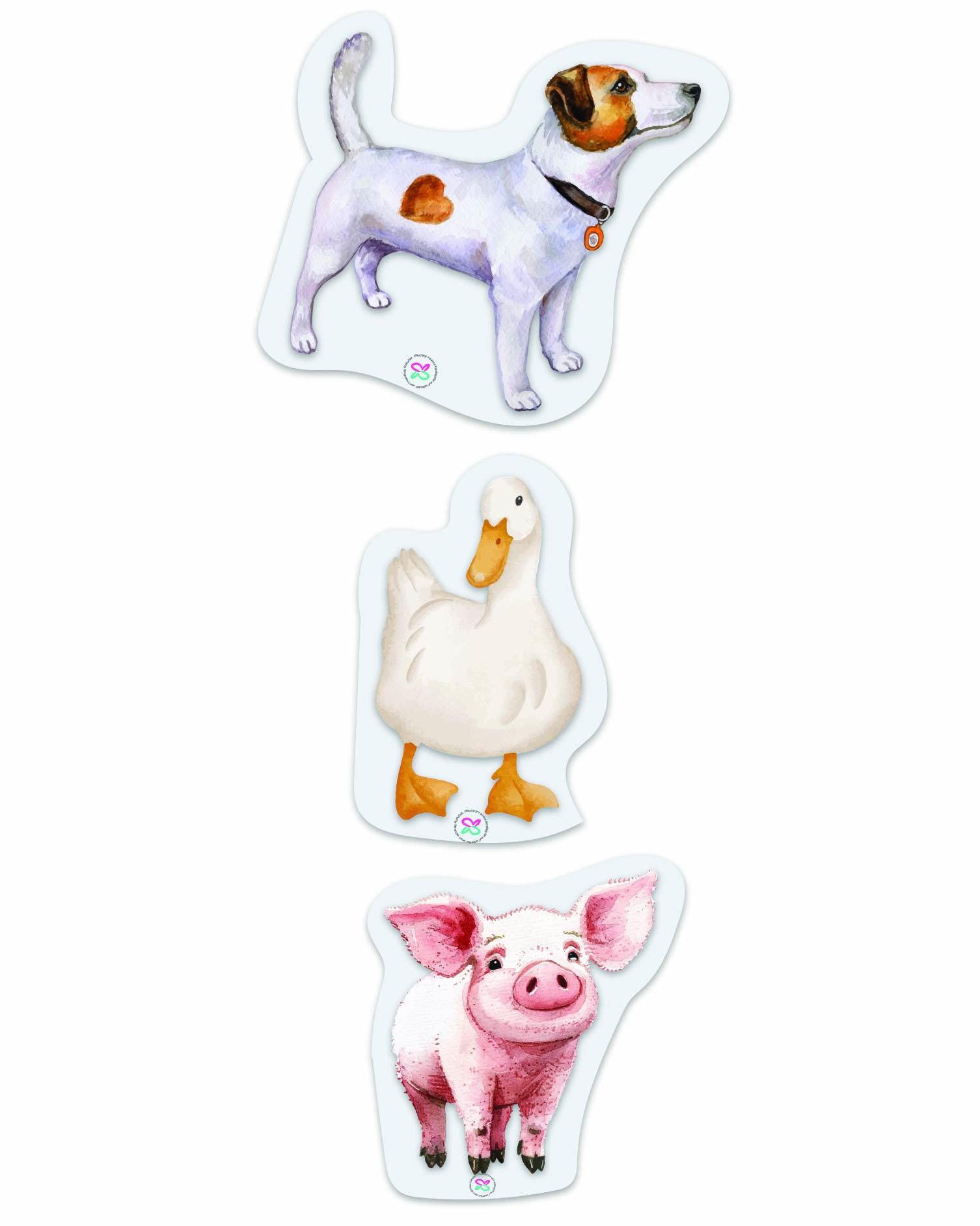 Paper Doll Dog Pig Duck paper dolls