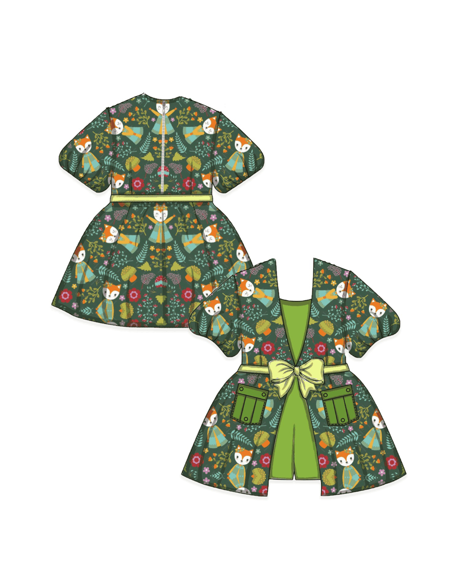Sensible Skort Dress  paper dolls