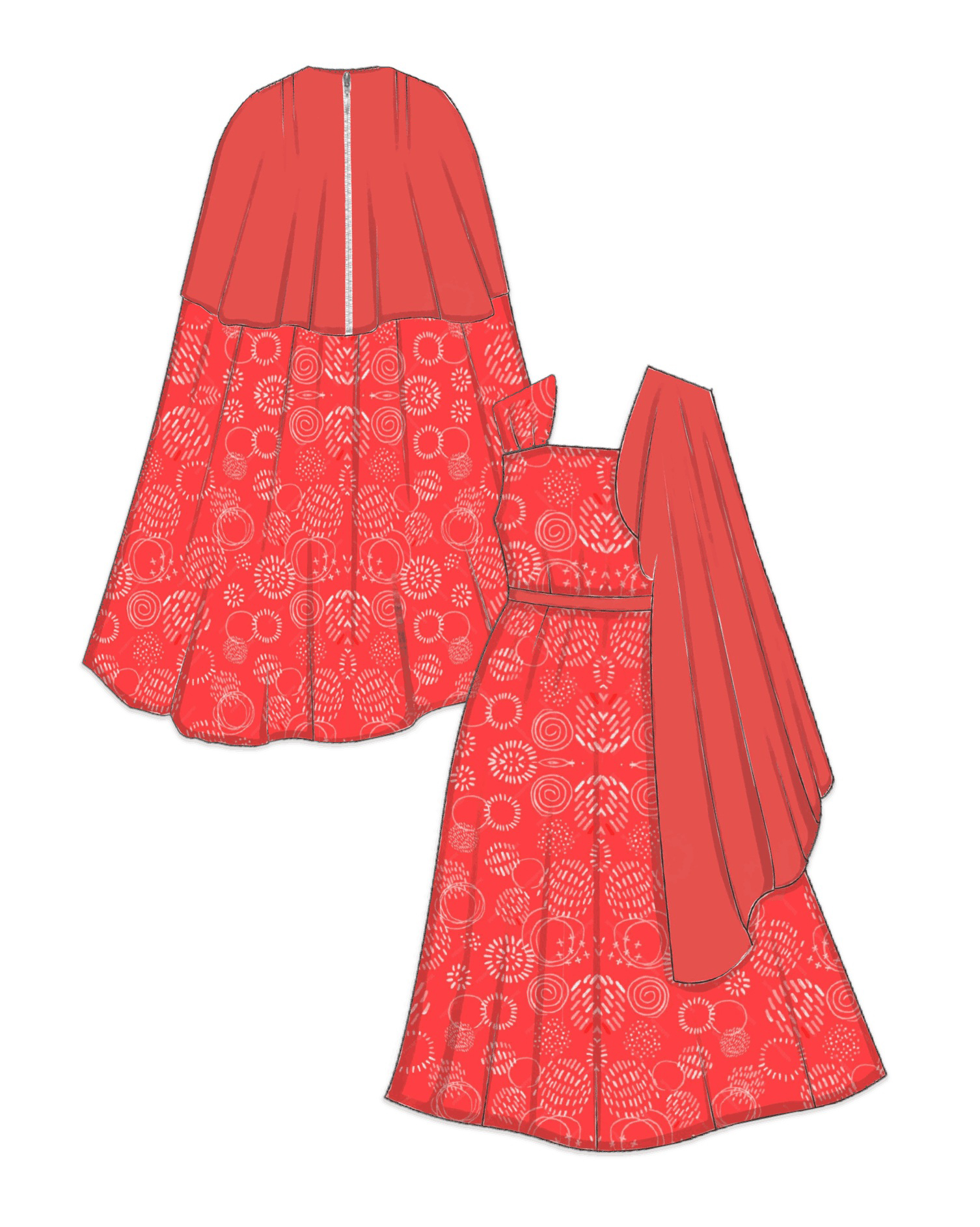 Humble Shawl Dress   paper dolls