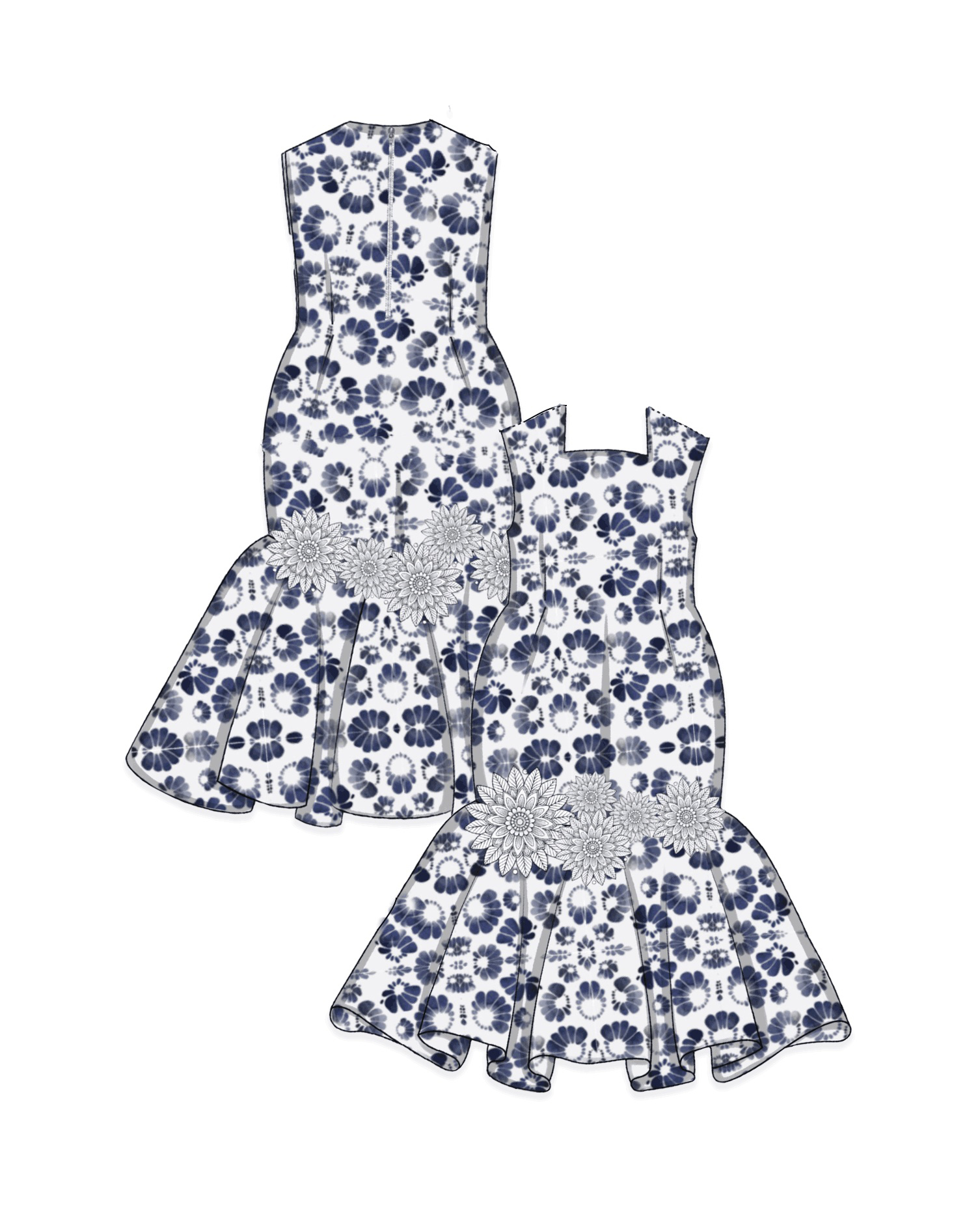 Sentimental Mermaid Dress   paper dolls