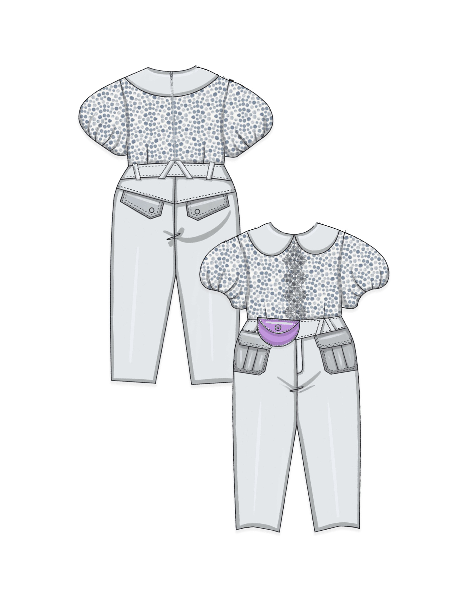 Sentimental Urban Pants Set    paper dolls