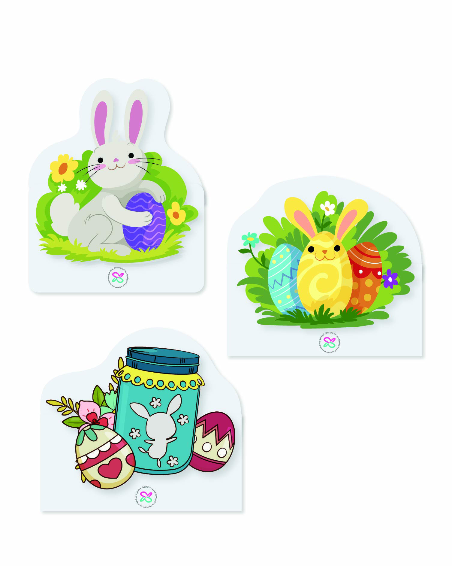Bunnies and Easter Tin paper dolls