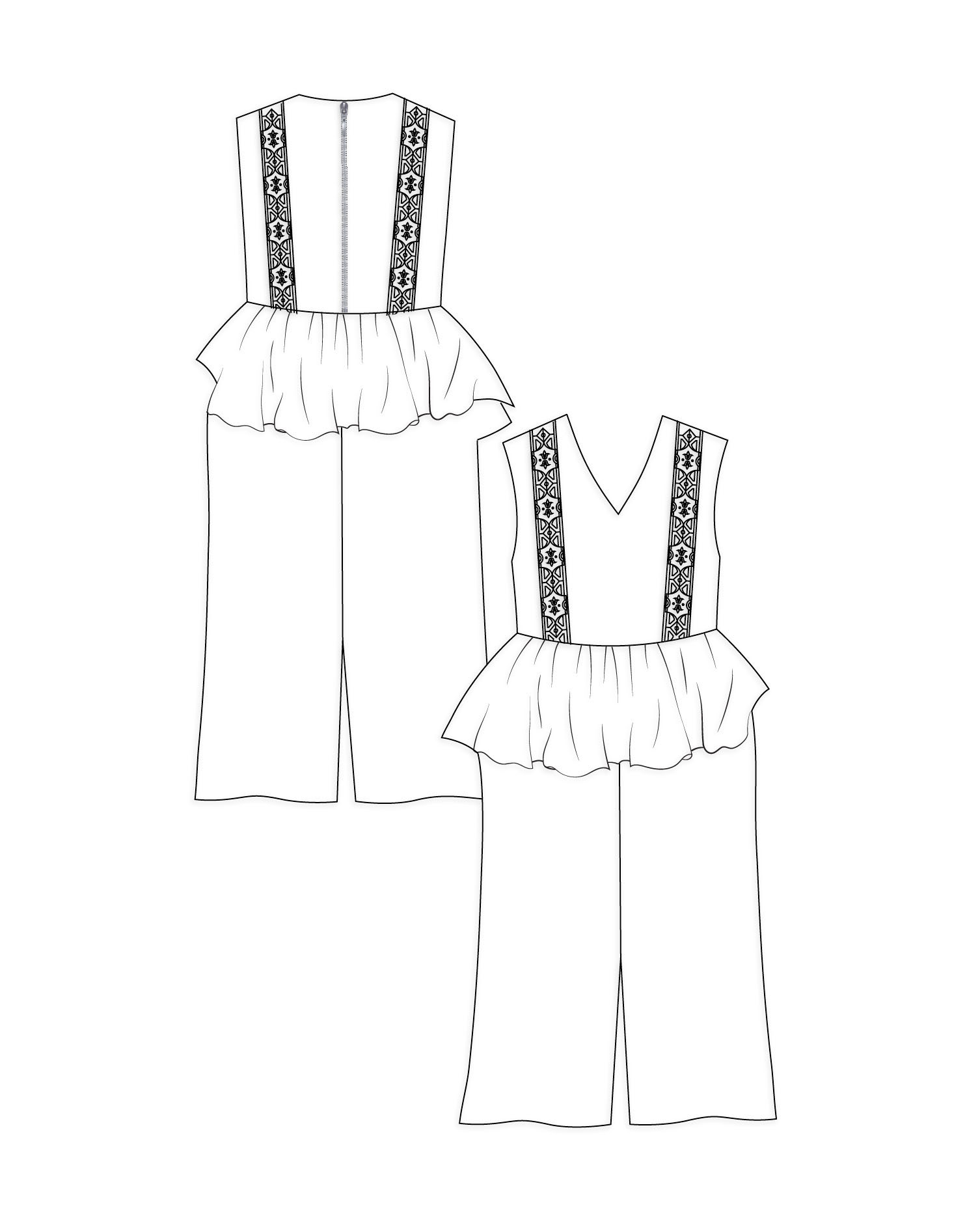 Ji-a Pants Set paper dolls