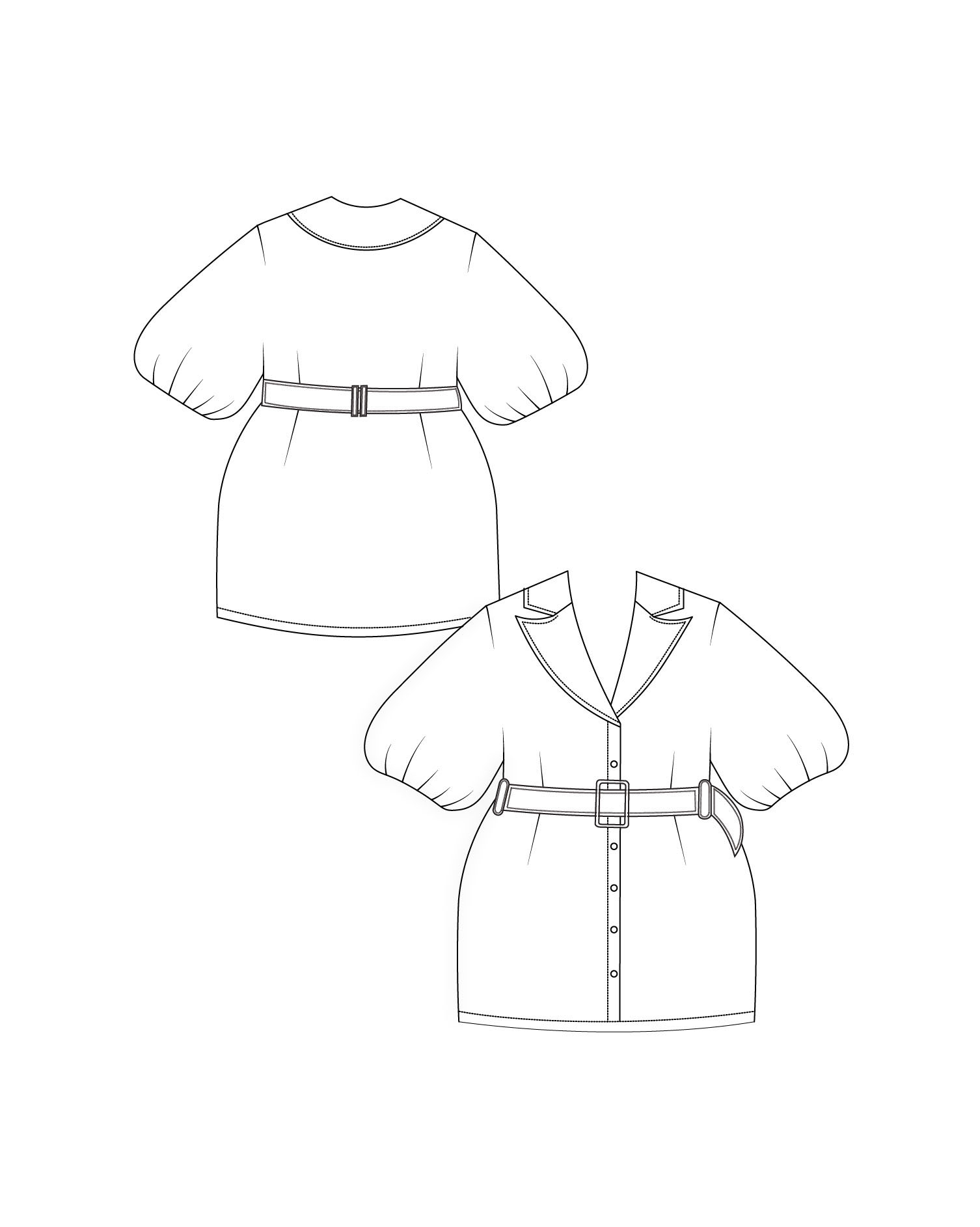 Mayi Mini Dress paper dolls