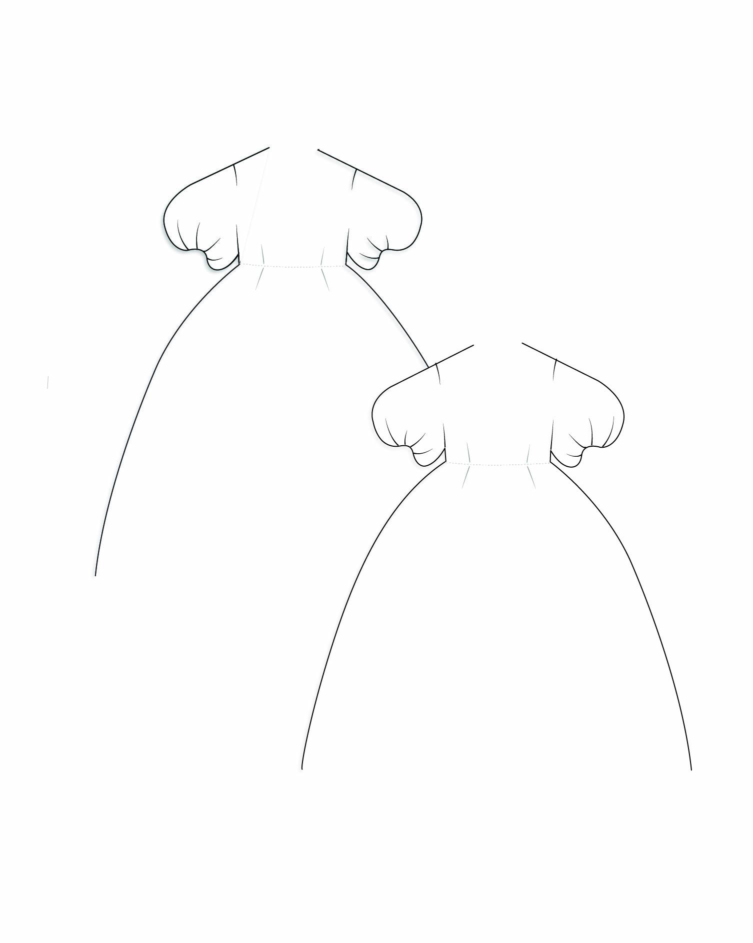 Blanche Balloon Gown paper dolls