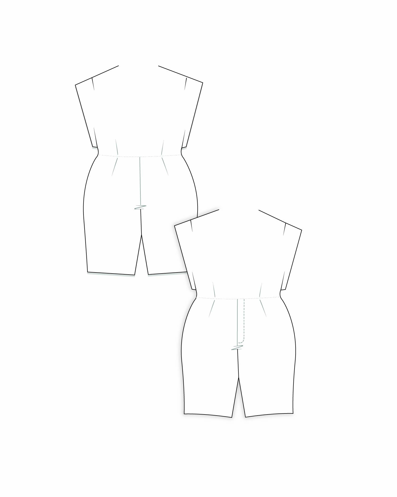 Caci Casual Shorts Set  paper dolls