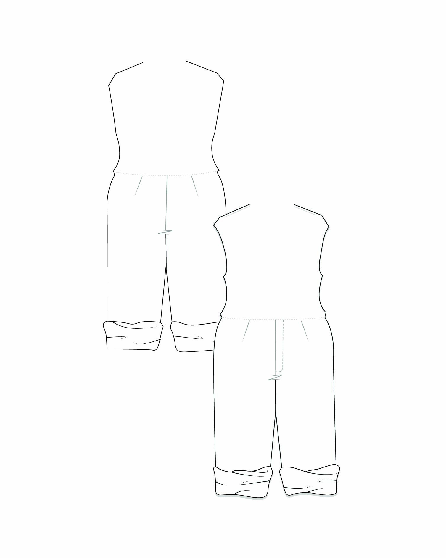 Renata Straight Pants  paper dolls
