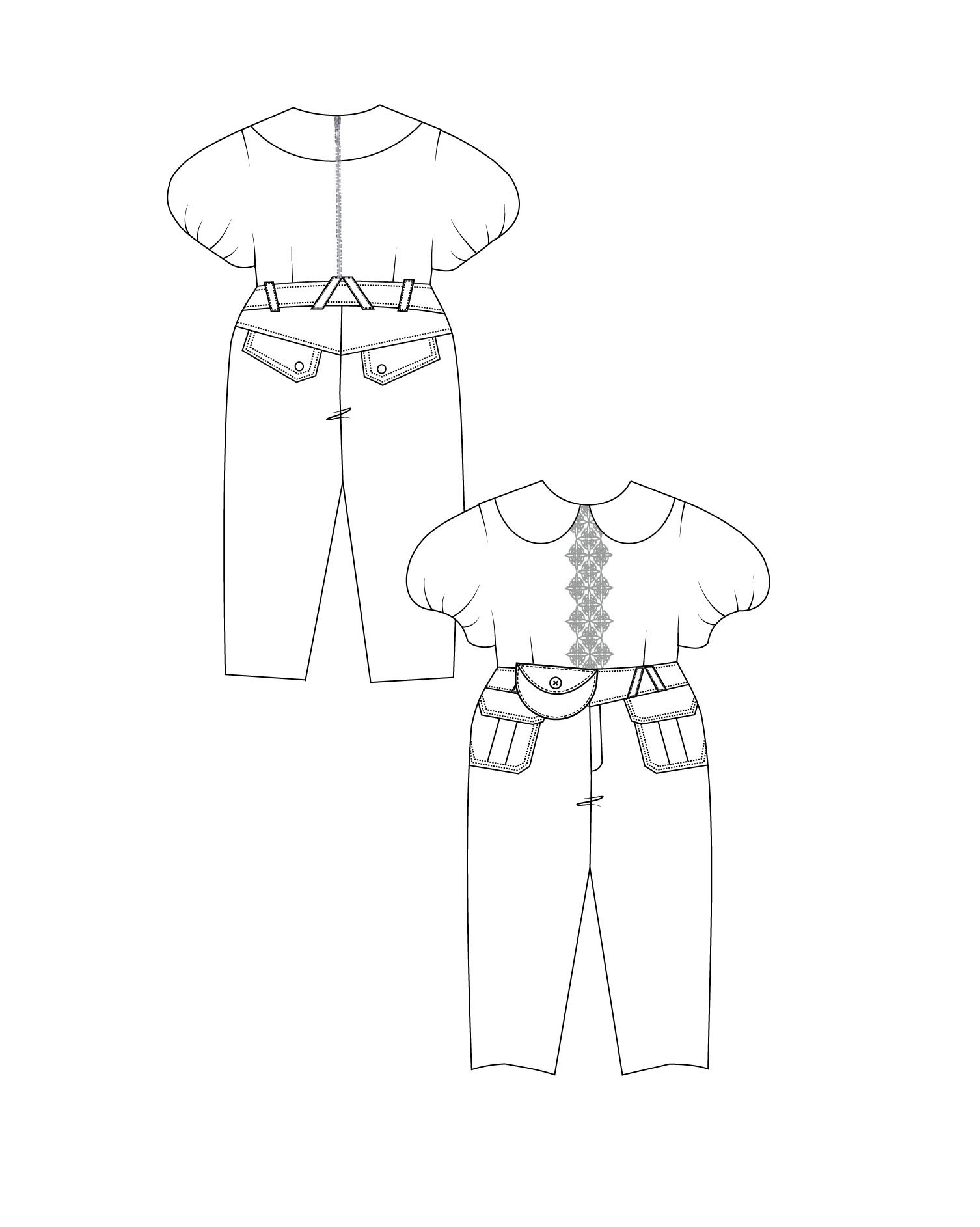 Dakota Pants Set paper dolls