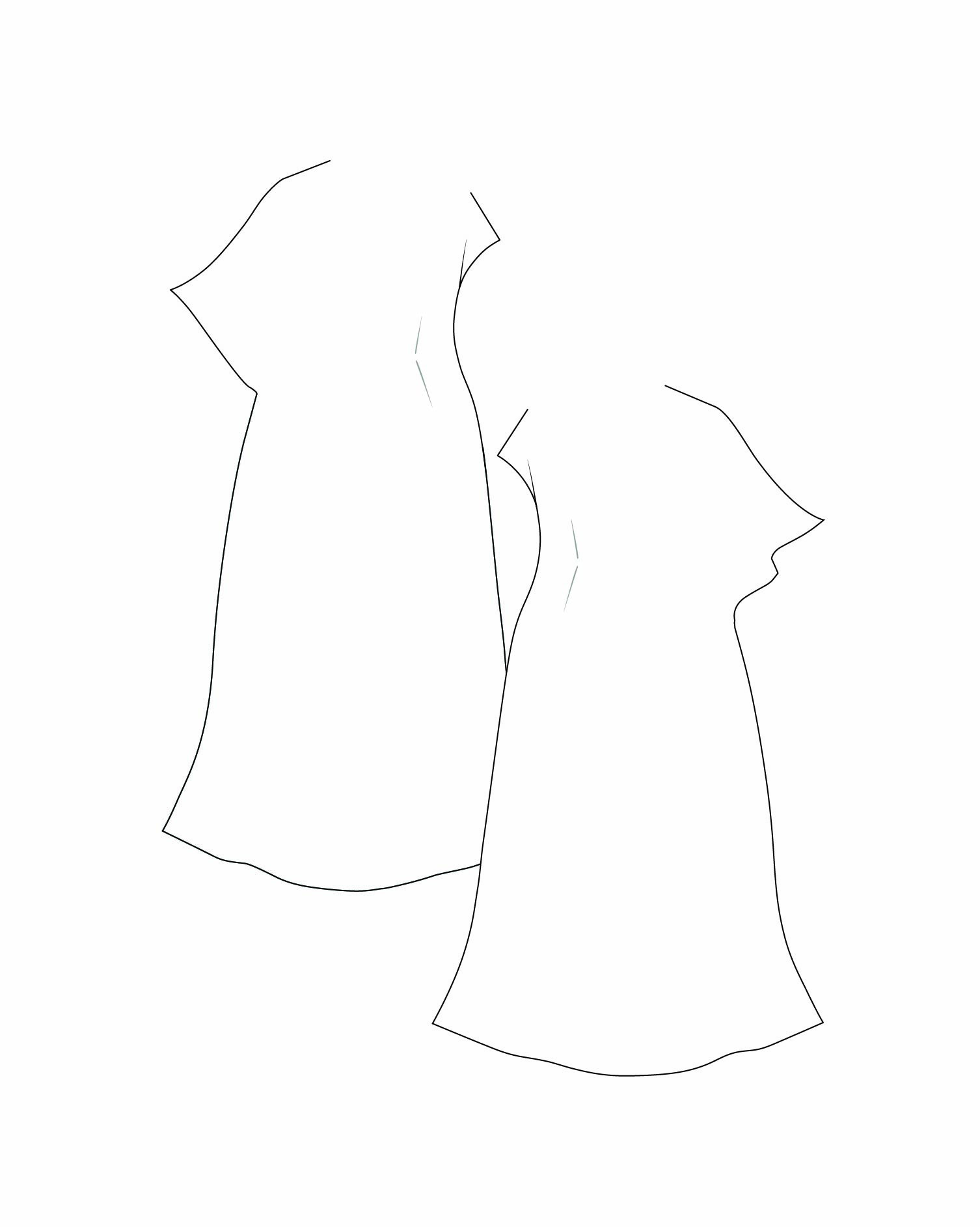Caitlin Shawl Gown  paper dolls