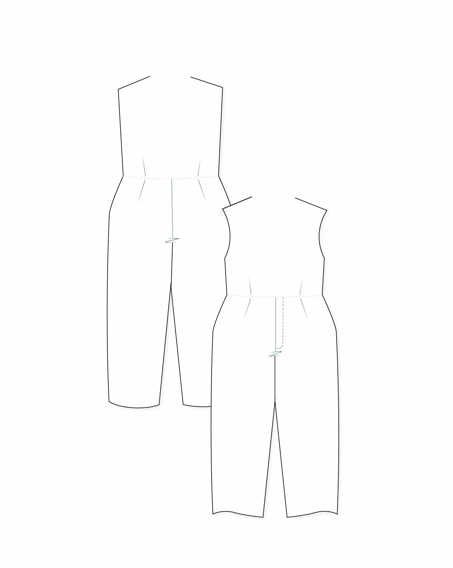 Martine Cropped Pants Set  paper dolls
