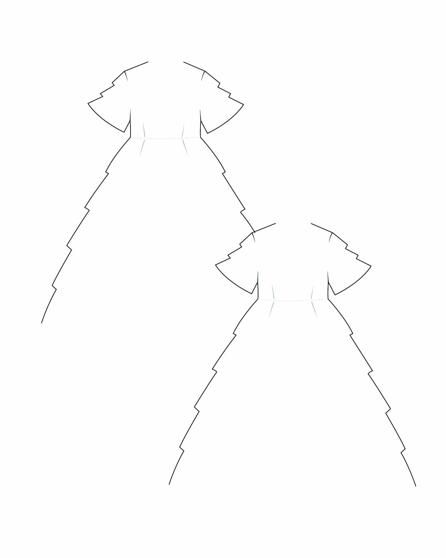 Felicha Tiered Gown  paper dolls
