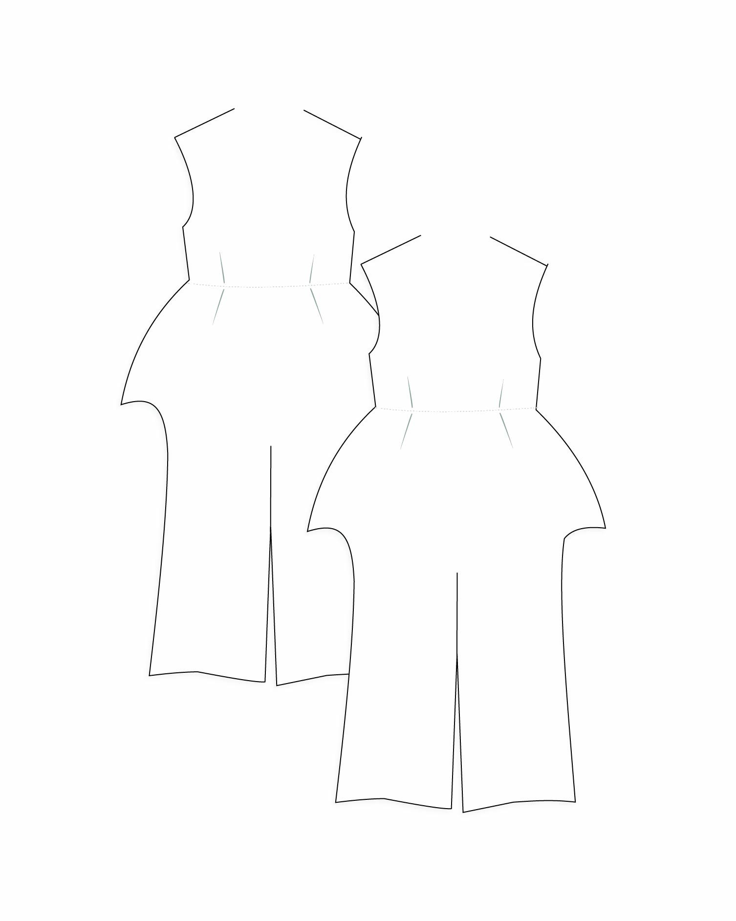 Svana Peplum Pants Set paper dolls