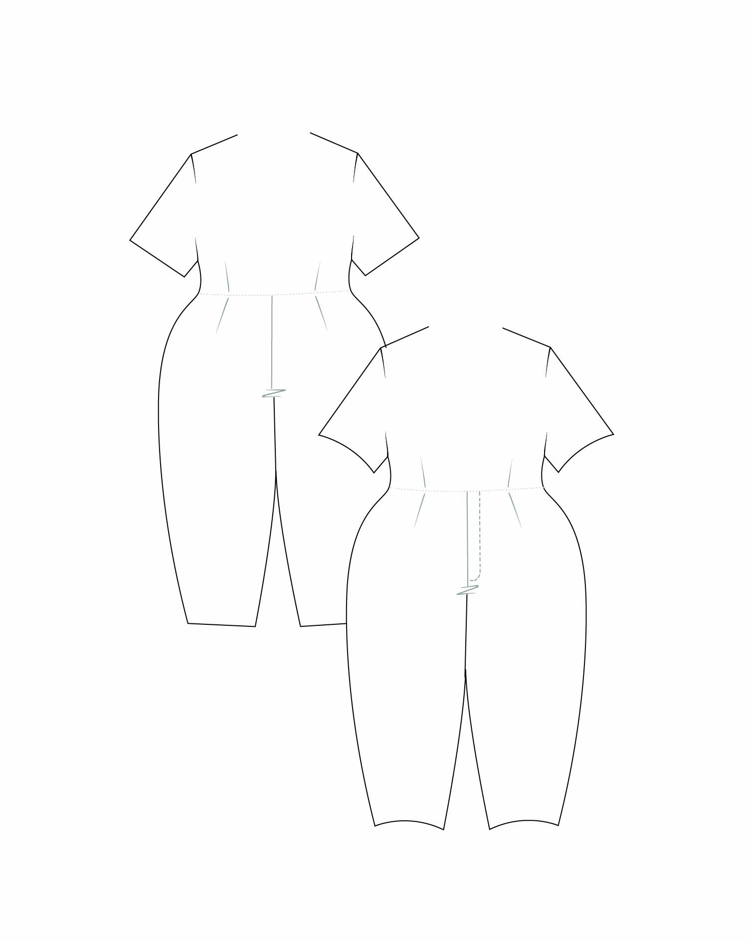 Araceli Barrel Pants Set  paper dolls