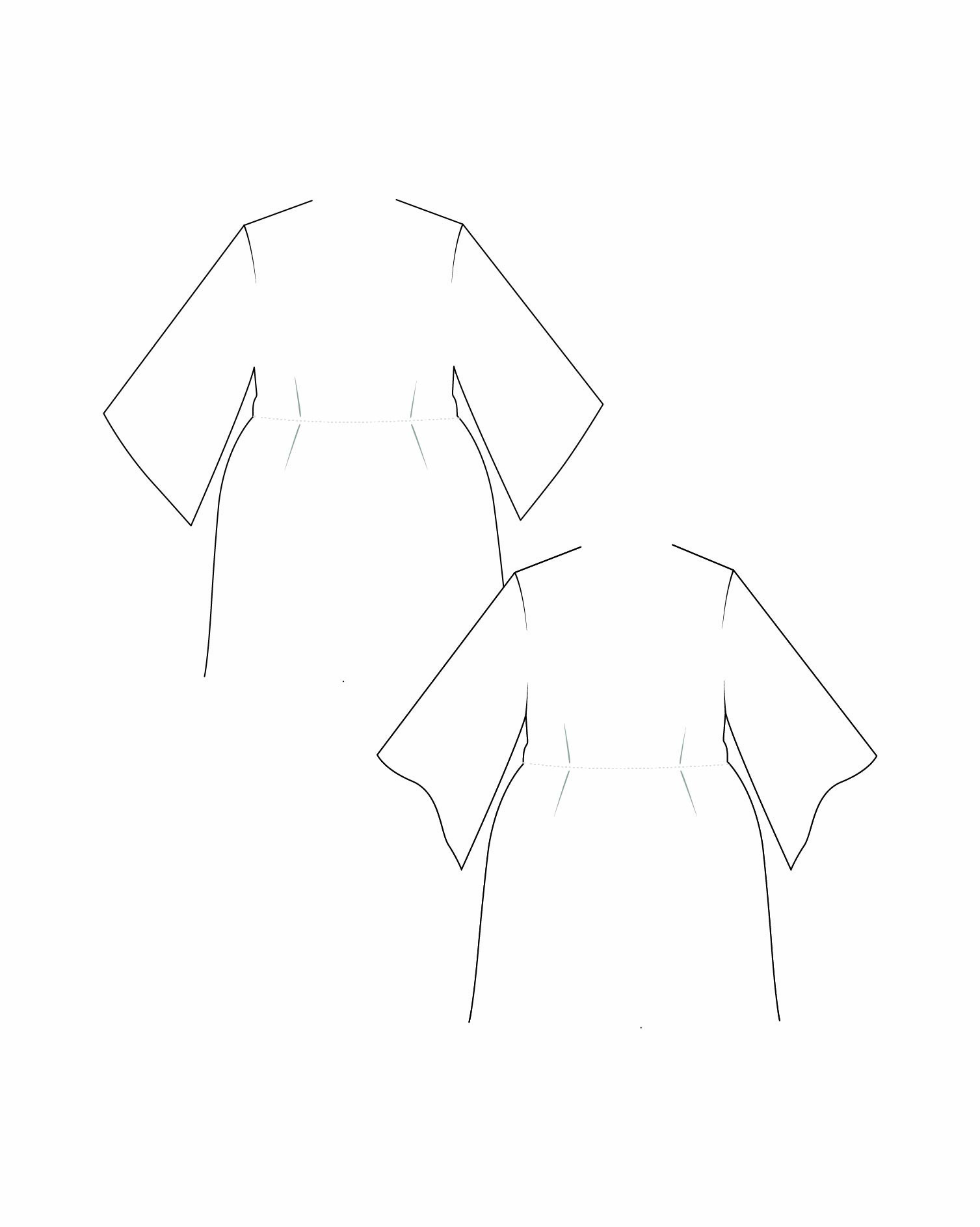 Mia’ Kimono Dress  paper dolls