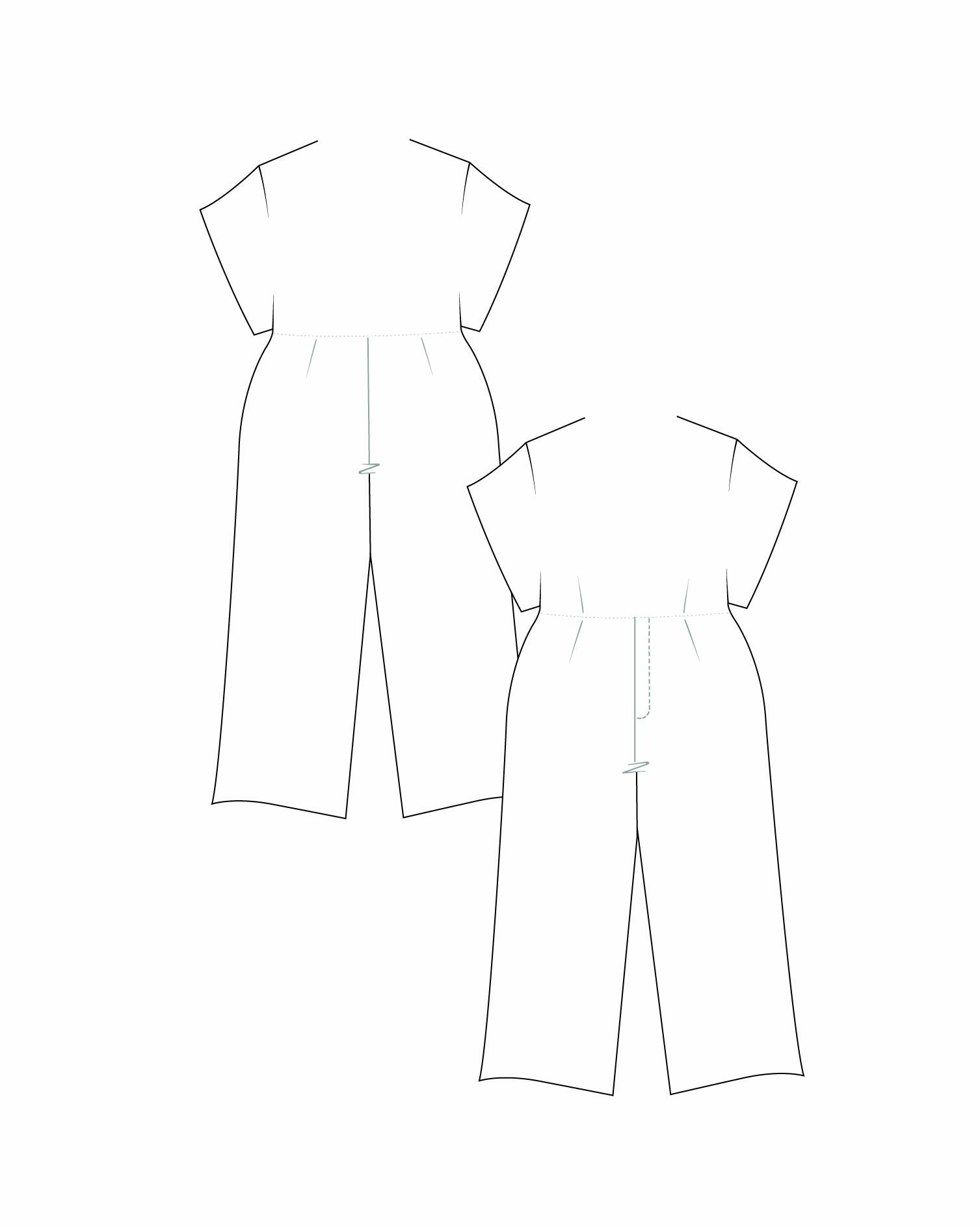 Mia’ Box Pants Set  paper dolls