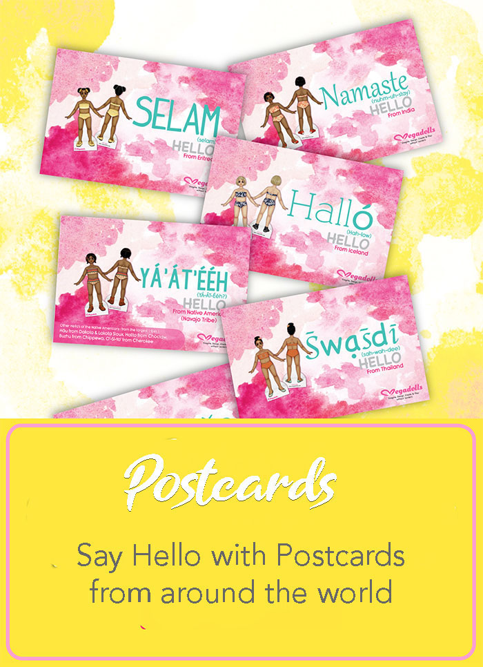 Megadolls Post Cards Collection paper dolls