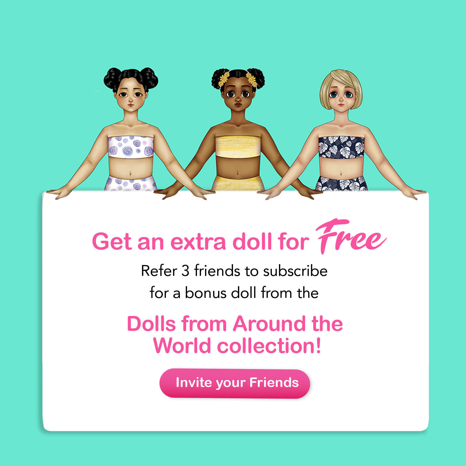 invite your friend image paper dolls