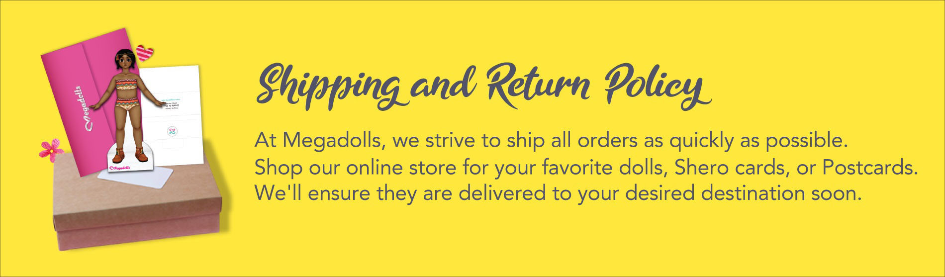 Shipping Return Policy paper dolls