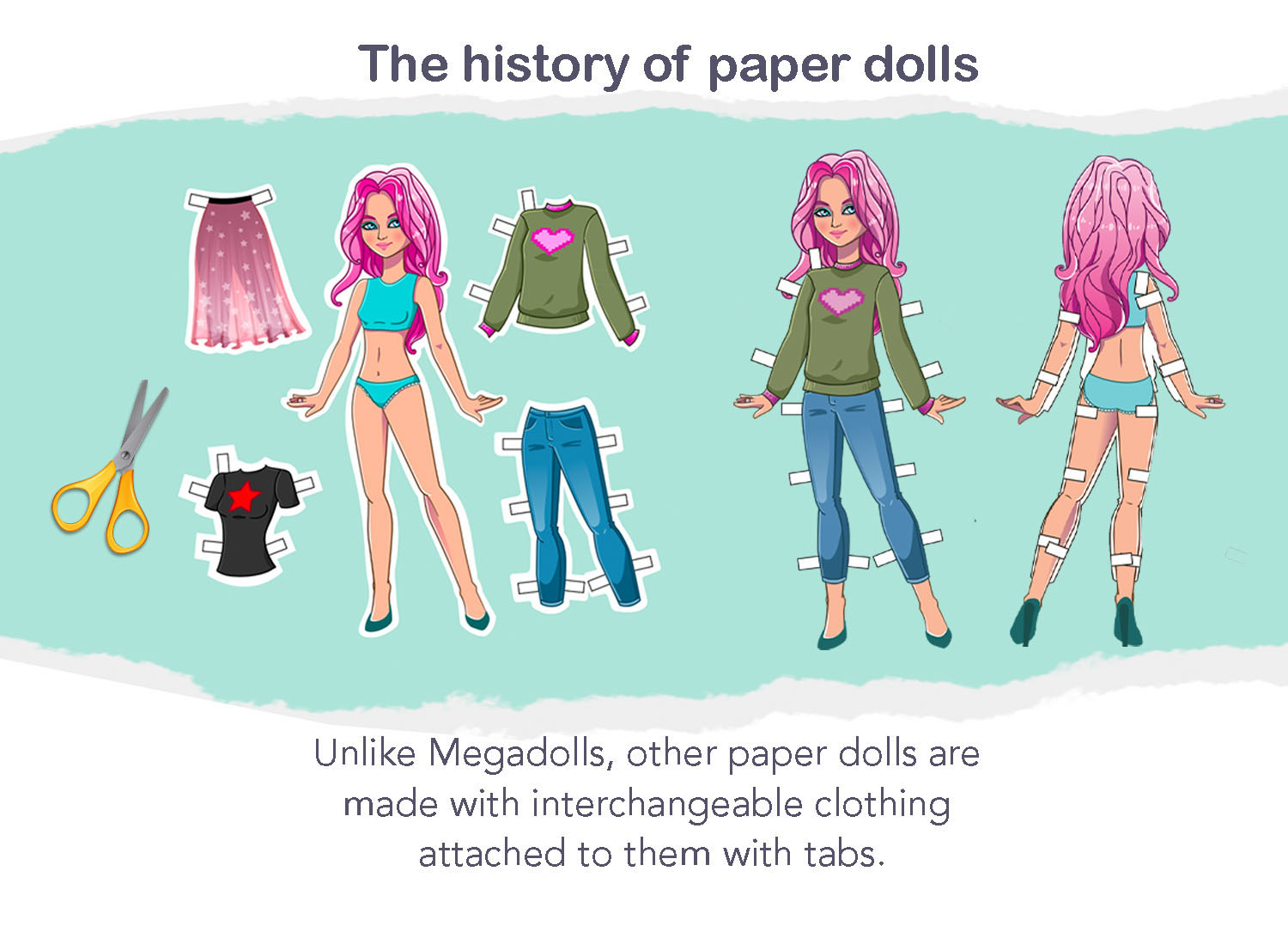new 18th century doll paper dolls